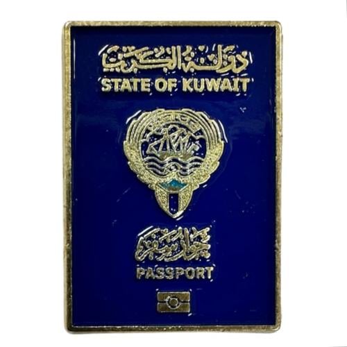 جواز دولة الكويت ملصق معدن 3M
