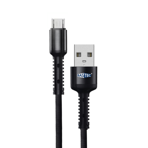 BASTEC- كيبل ميكرو USB قماش 1 متر م/BC016 ماركة با...