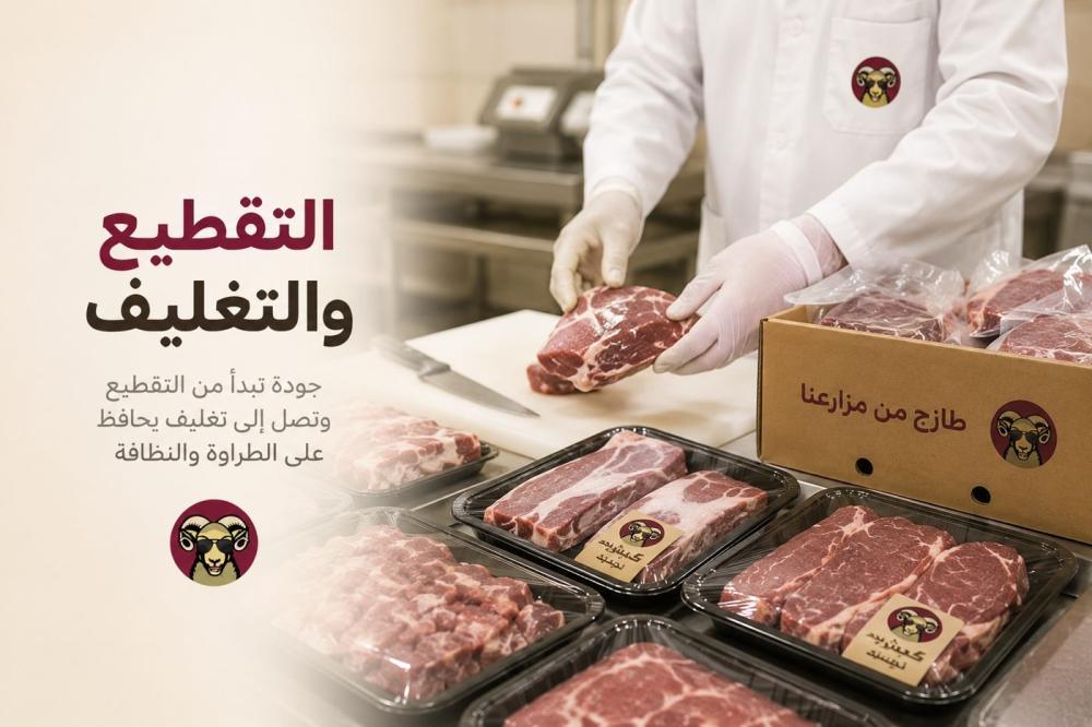 خدمات التقطيع والتغليف للذبائح | كبش نجد