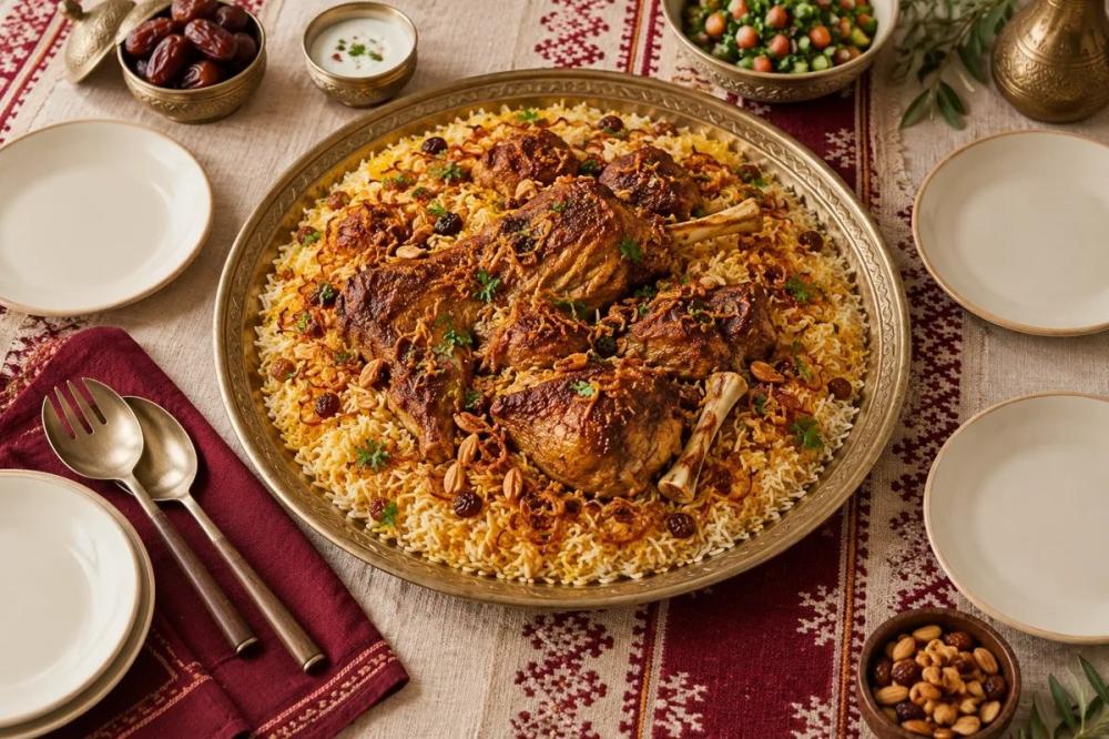 أطباق وحصص لحم لتخطيط كمية العزيمة
