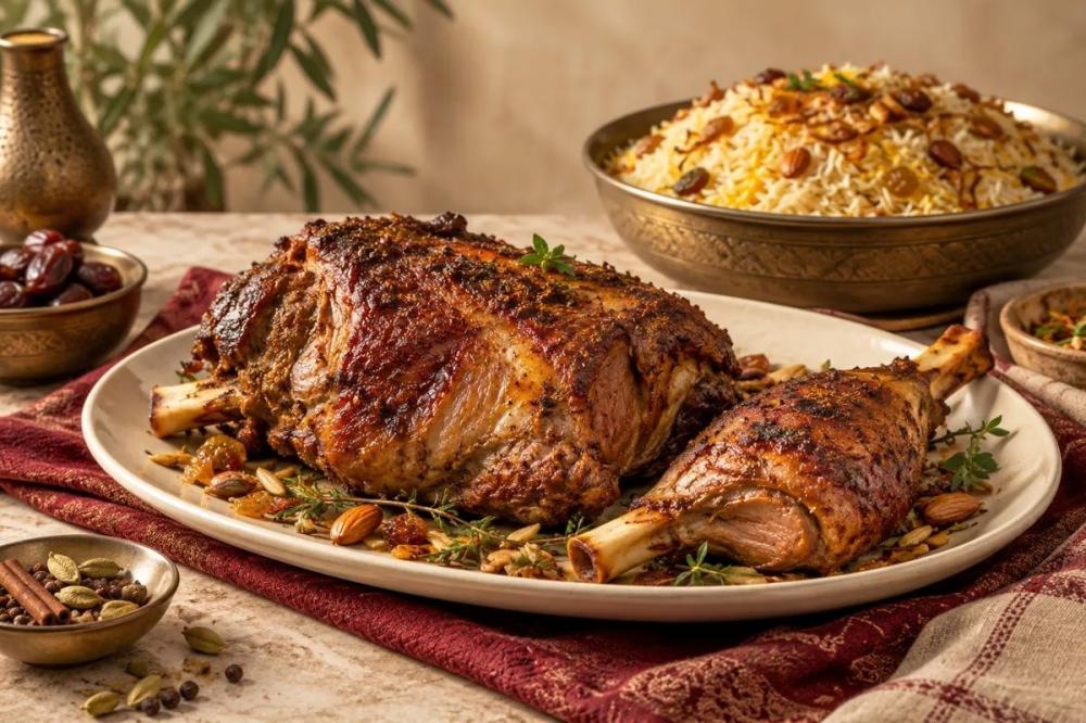قطع لحم وتجهيزات مناسبة للمندي