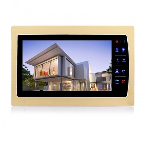 شاشة انتركوم نص لمس 10 انش ذهبي ماركة DKK