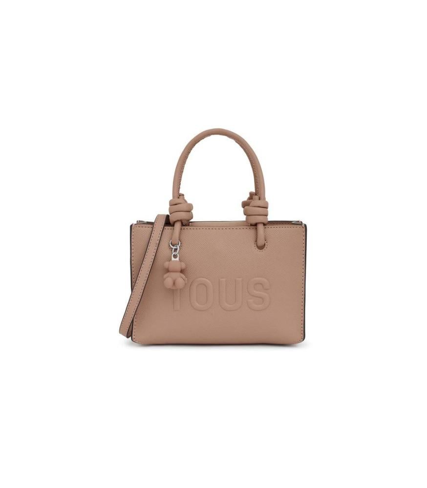 minibag in taupe-colored TOUS
