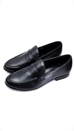 احذية 1160 جزمة جلد اسود