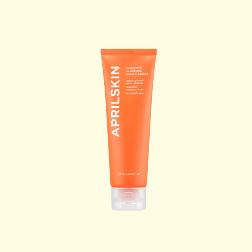 APRILSKIN - Real Carrotene Acne Foam Cleanser أبريلسكين - منظف رغوة حب الشباب بالكاروتين الحقيقي