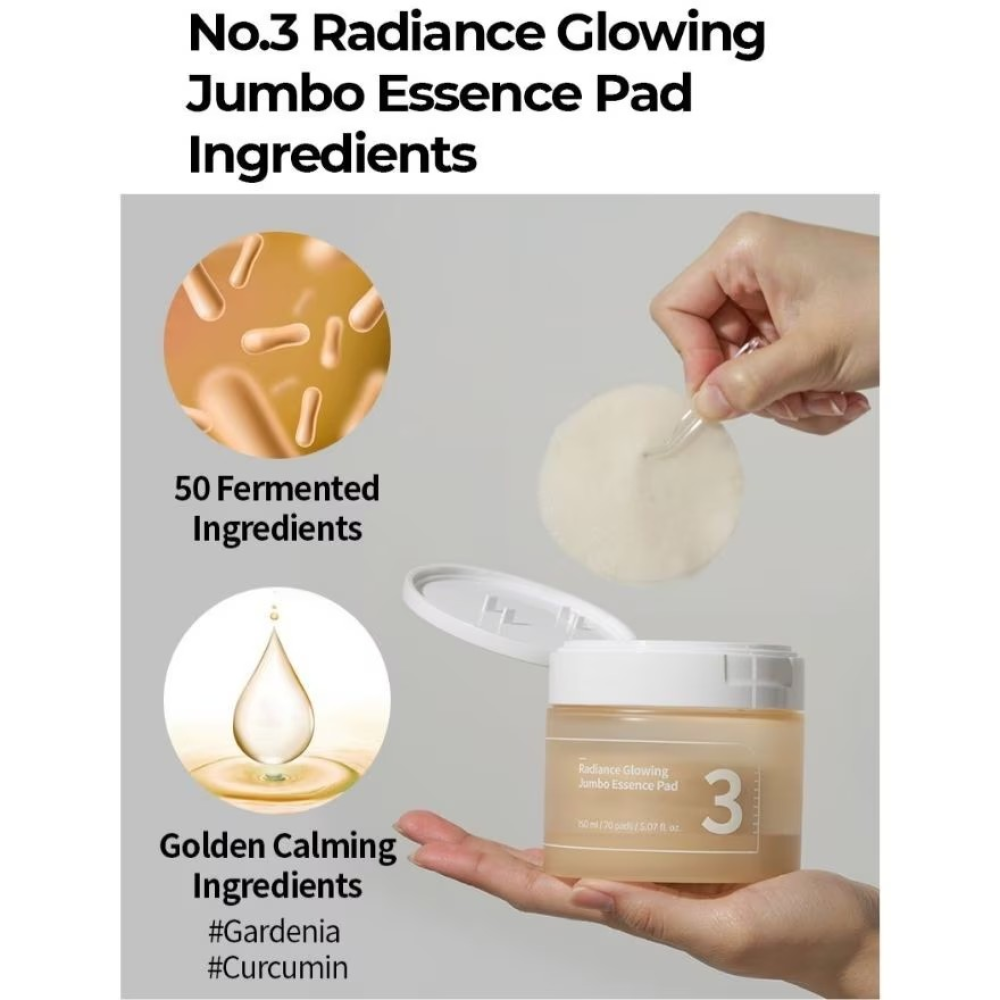 numbuzin - No.3 Radiance Glowing Jumbo Essence Pad Numbuzin