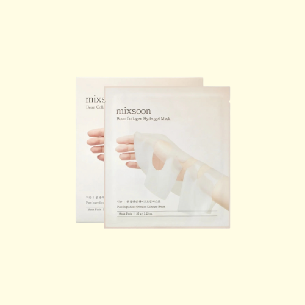 mixsoon - Bean Hydrogel Mask Pack Set  ماسك ميكسون ٥ حبات كرتوتن