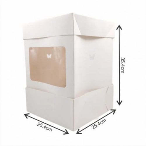 علب كيك طبقات 25.4*25.4*35.4سم 10 حبات