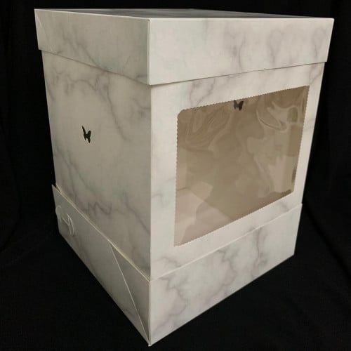 علب كيك طبقات 30*30*40 سم الشده 5 حبات