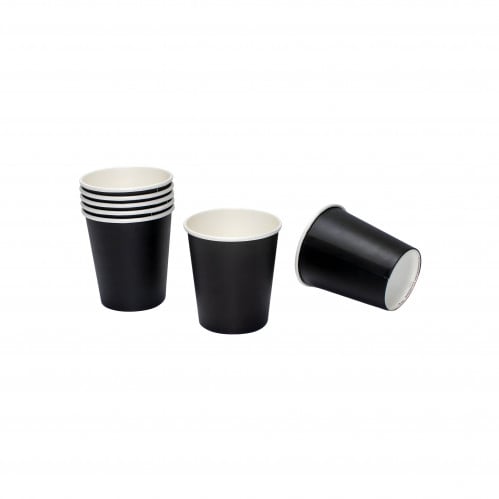 اكواب 6 اونص ورق اسود طبقة واحدة 1000 حبة