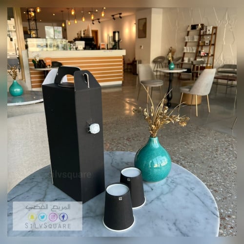 ترمس حافظ حرارة القهوة والمشروبات البارده الحجم لتر واحد الشده 10 حبات