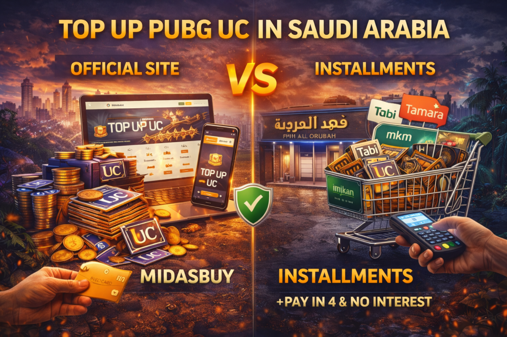شحن شدات ببجي في السعودية: مقارنة ميداس باي + التقسيط تابي/تمارا