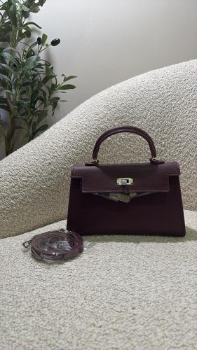 Red wine (burgundy) Kelly bag كيلي برغندي