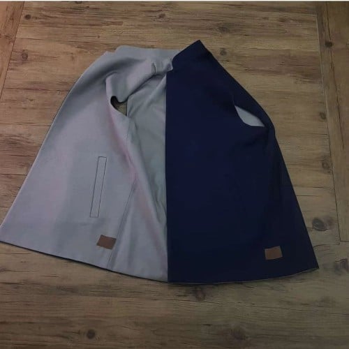 سديري جوخ دبل فيس كحلي+رمادي