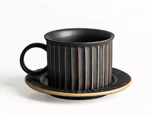 كوب ceramic بنمط ياباني صناعة يدوية