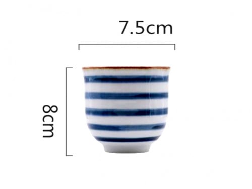 كوب ceramic مخطط