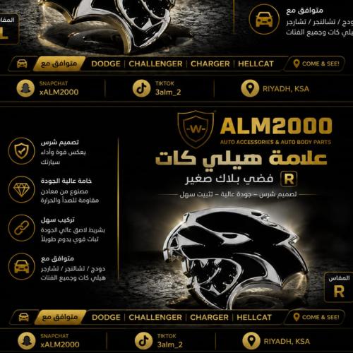 علامة هيلي كات فضي - بلاك صغير  R