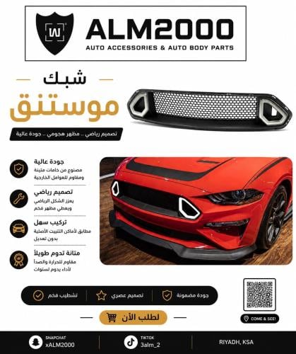 شبك موستنق 18-23 سموك RTR