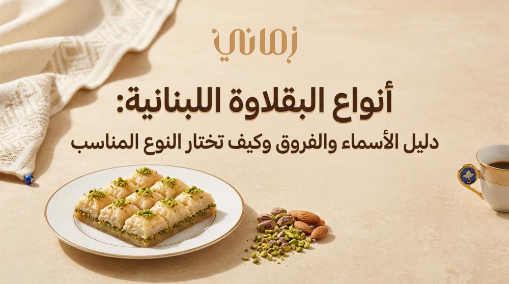 أنواع البقلاوة اللبنانية: دليل الأسماء والفروق وكيف تختار النوع المناسب