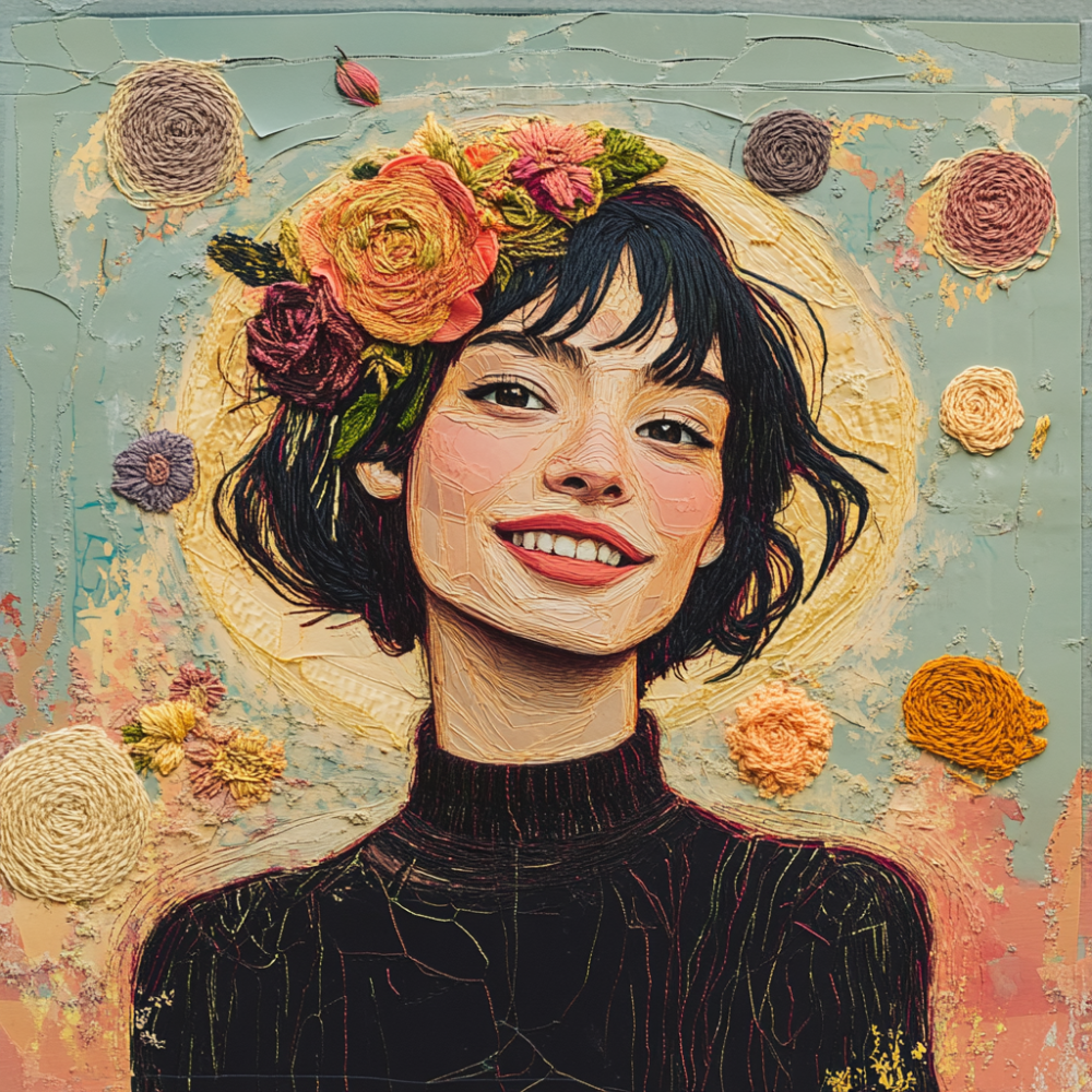 Embroidery is like a delicate language that tells a beautiful story with colorful threads and intricate details