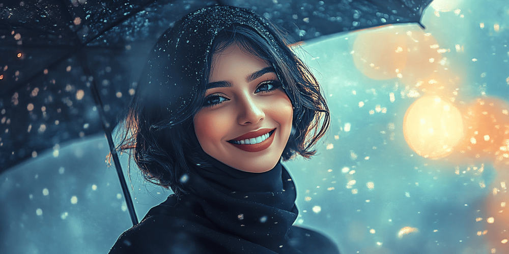 عباية بلوريس : سحر الغموض وأناقة الشتاء في تصميم واحد