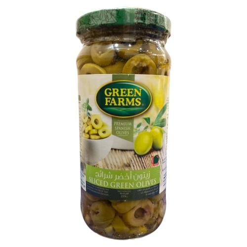 جرين فارمز زيتون اخضر شرائح 235 جرام