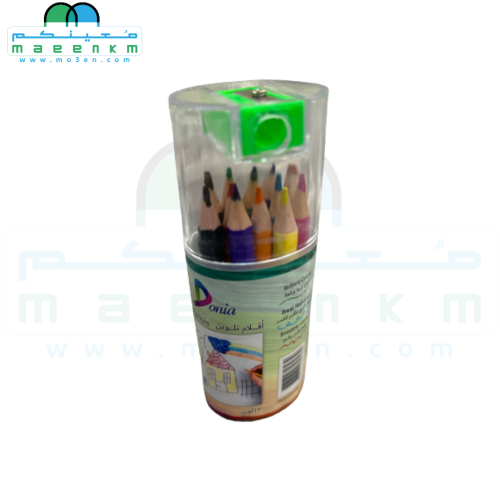 اقلام تلوين خشبية دنيا 12 لون