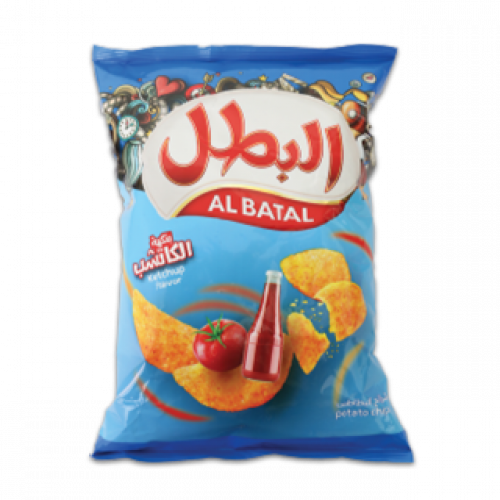 بطاطس البطل بالكاتشب 132 جرام