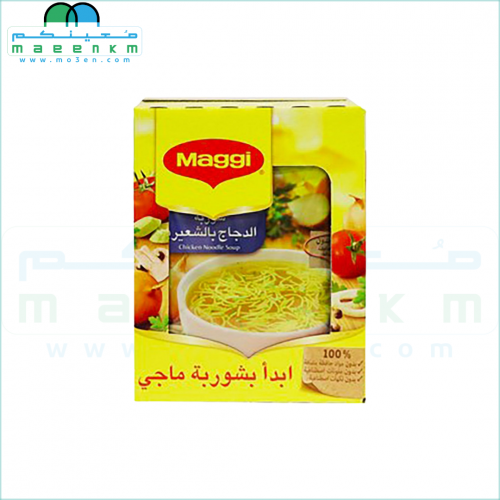 شوربة ماجي الدجاج بالشعيرية 12 ظرف 60 جرام - معينكم