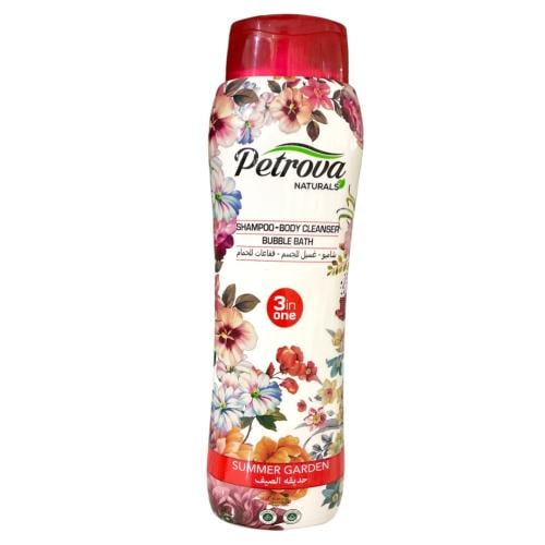 شامبو وغسول جسم بتروفا الطبيعي ٣*١  حديقة الصيف  ٨٠٠ مل