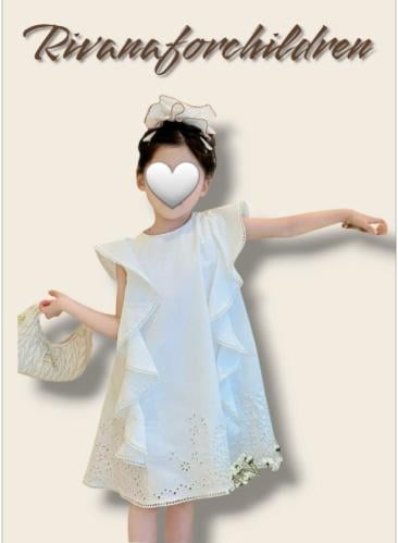 فستان  الفراشه الابيض فخم جدا وأنيق