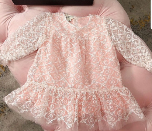 فستان  وردي انيق