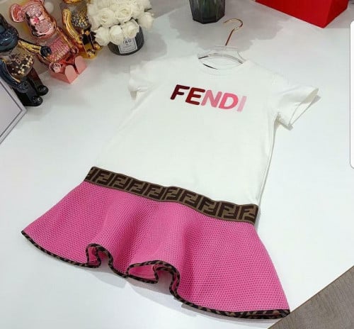 فستان  فخم وردي