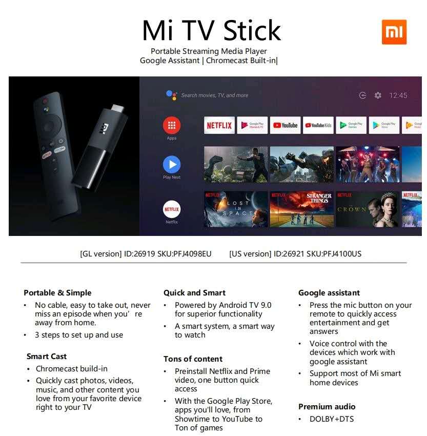 Xiaomi TV Stick with Android system Mi TV Stick - to turn your TV into a  smart screen - شركة أبناء عبدالله حمد العامر