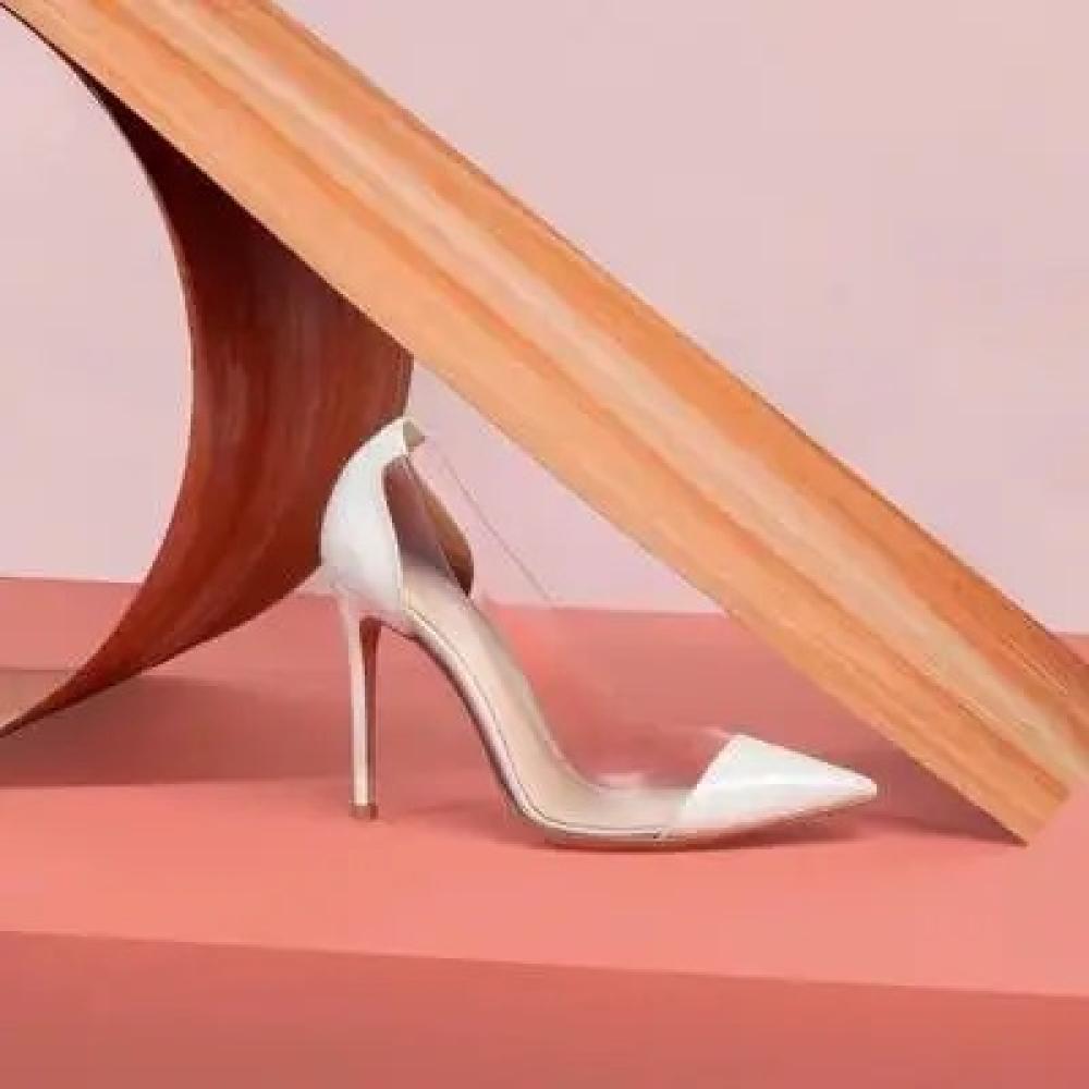 white leather 8cm