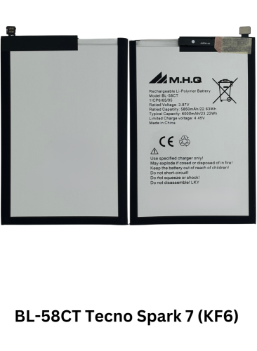 BL-58CT Tecno Spark 7 (KF6) BATTERY M.H.Q