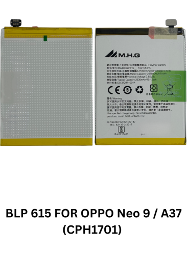 BLP 615 FOR OPPO Neo 9 / A37 (CPH1701) BATTERY M.H...