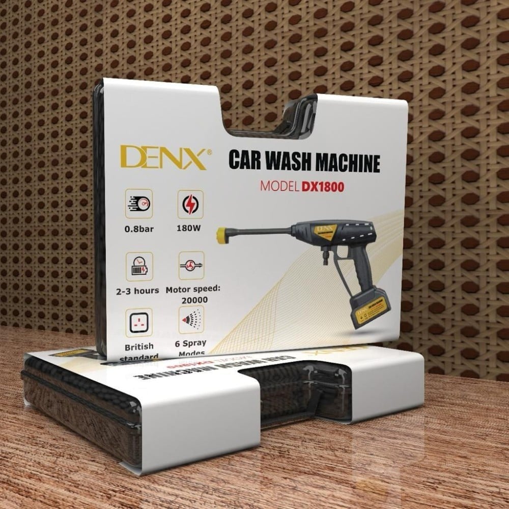 DENX - مضخه لاسلكية سيارة ذات ضغط عالي غسيل مDX1800 ماركة دينكس