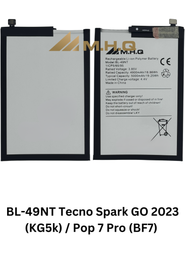 BL-49NT Tecno Spark GO 2023 (KG5k) / Pop 7 Pro (BF...