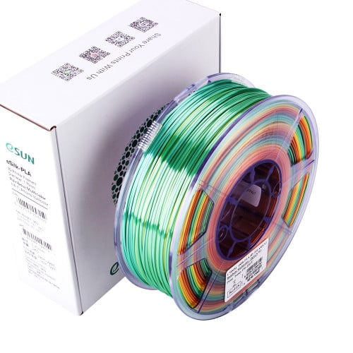 eSUN eSilk-PLA (Rainbow Multicolor) 3D Filament 1....