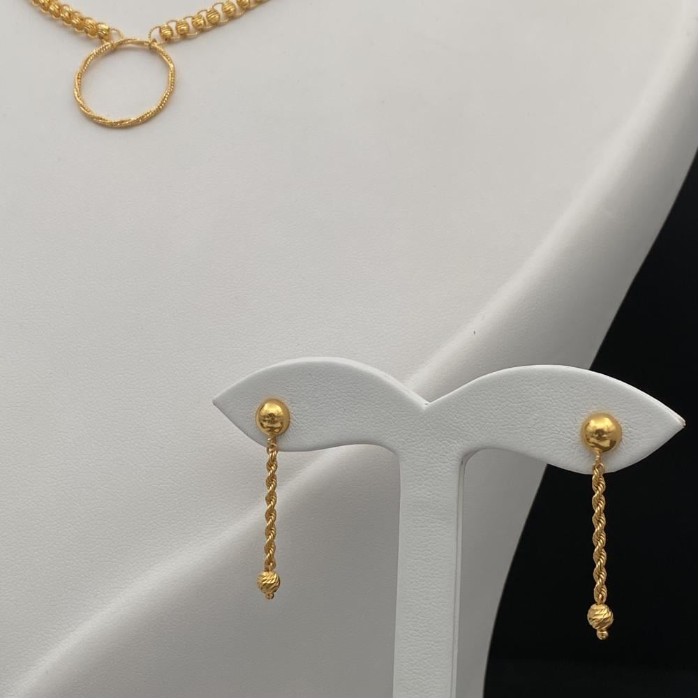 طقم ذهب عيار 21 الوزن 9.52 جرام