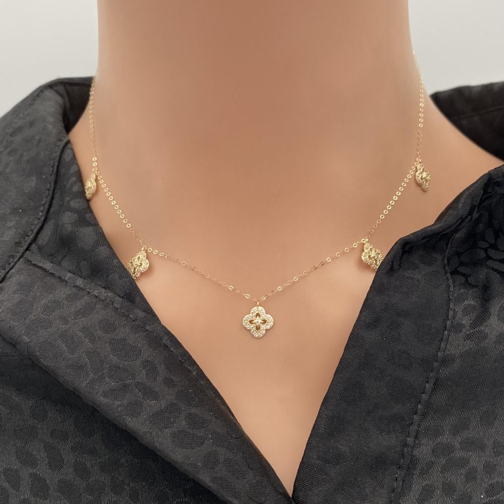 عقد ذهب عيار 18 الوزن 1.69 جرام