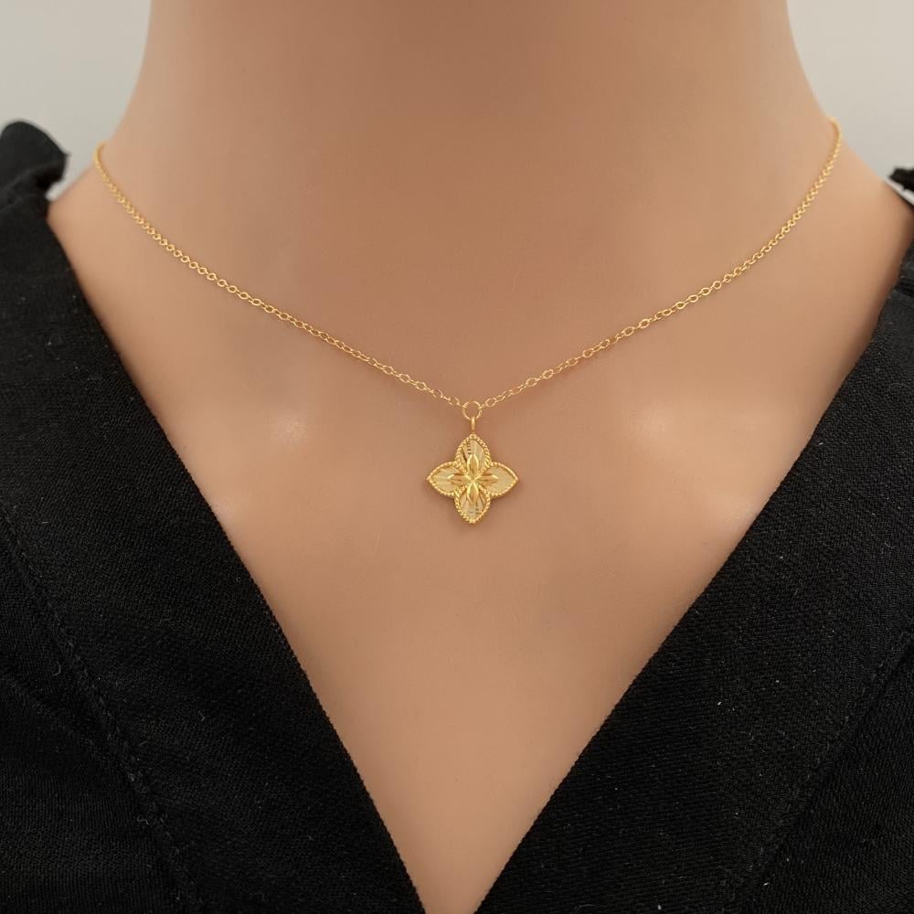 عقد ذهب عيار 21 الوزن 1.7 جرام