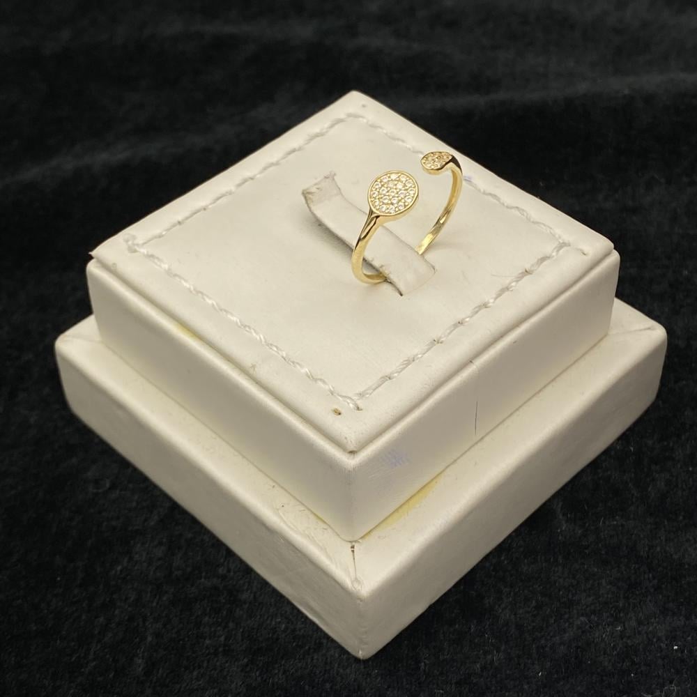 خاتم ذهب عيار 18 الوزن 0.88 جرام