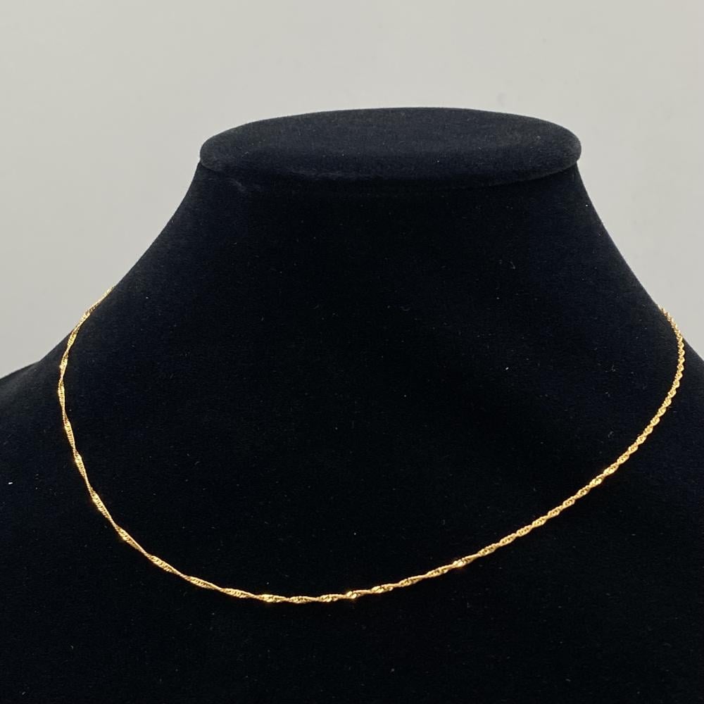 سلسال ذهب عيار 21 الوزن 1.36 جرام