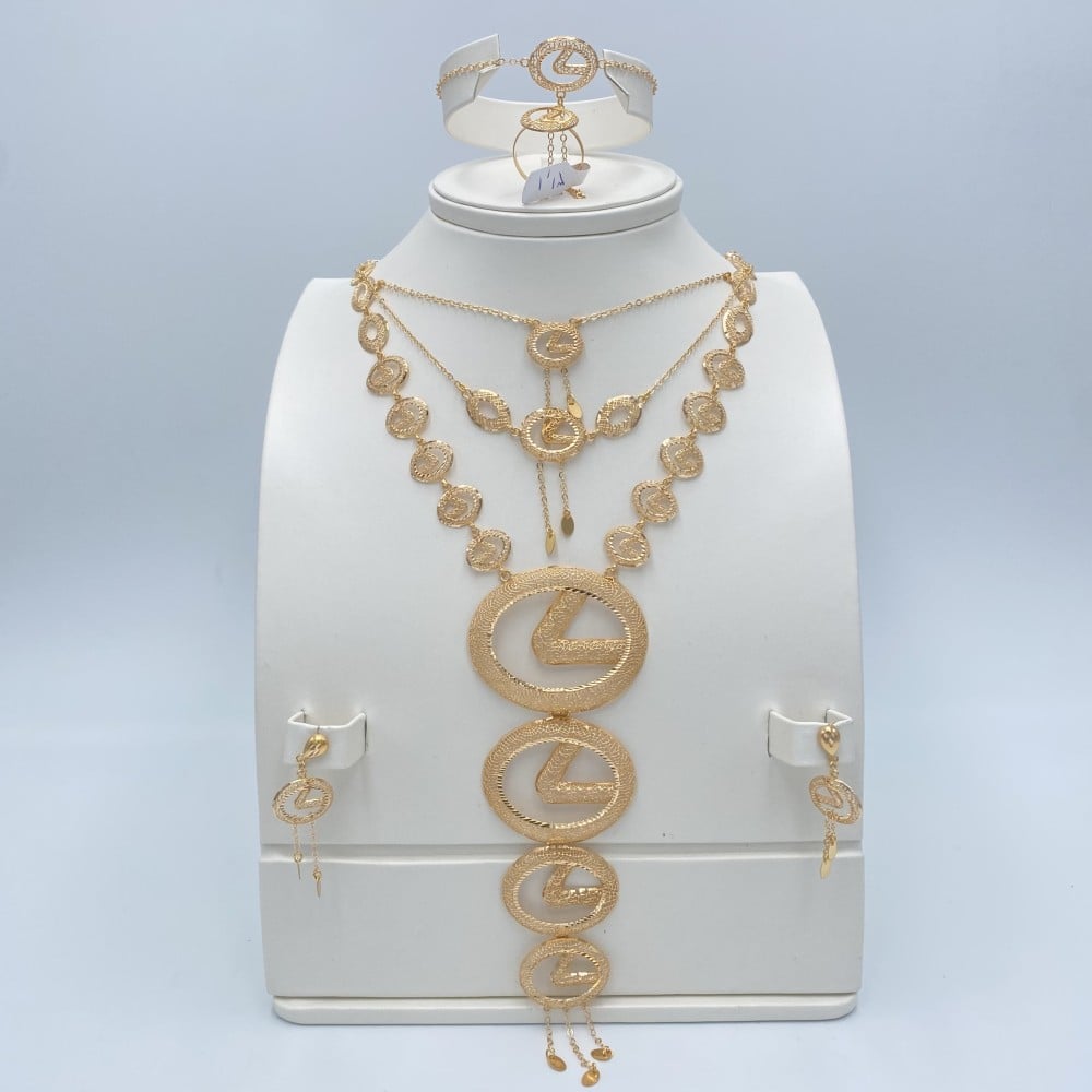 طقم ذهب عيار 21 الوزن 31.1 جرام