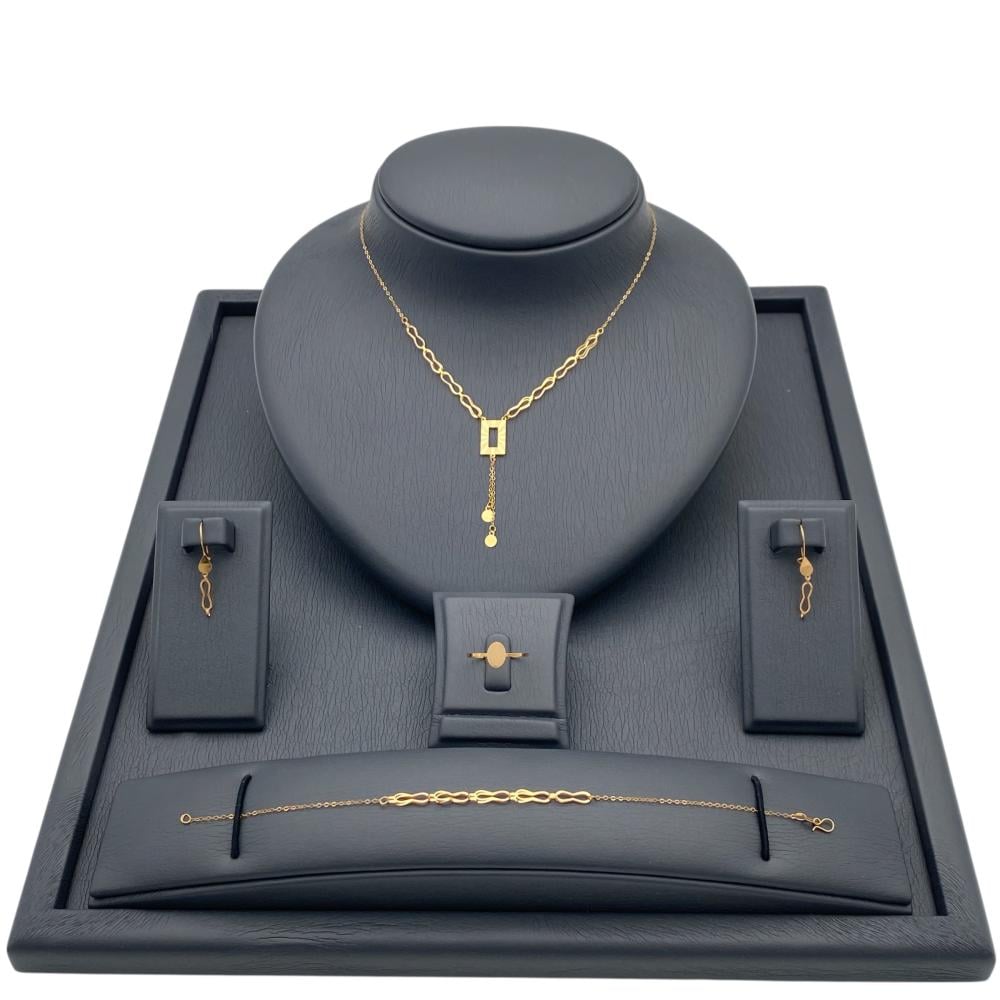 طقم ذهب عيار 21 الوزن  2.29 جرام