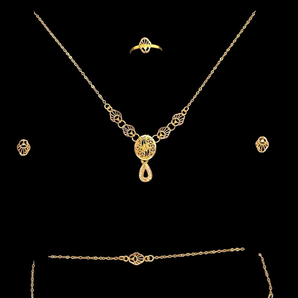 طقم  ذهب عيار 21 الوزن 4.94 جرام