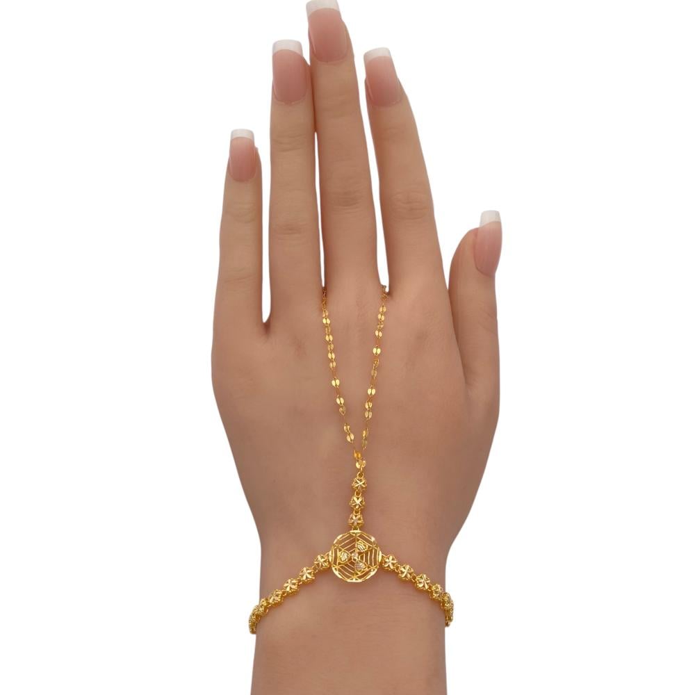كف ذهب عيار 21 الوزن 4.13 جرام