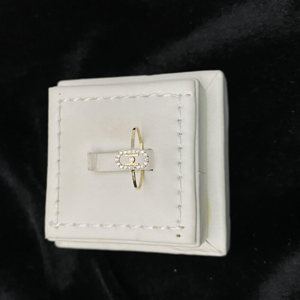 18k gold set, full weight 2.52 grams - light gold set